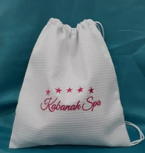 Mochilinha em Piquet Personalizada