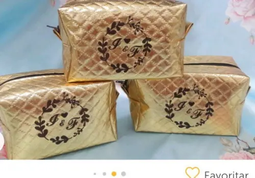 Necessaire Bordada c/ Moldura Forrada