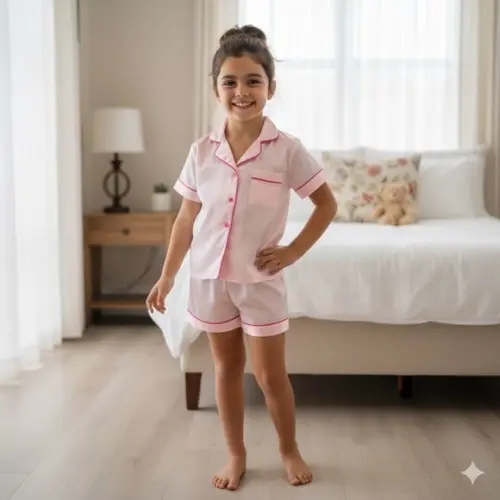 Pijama Infantil Curto Americ Algodão Personalizado (min 20)