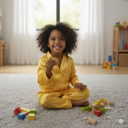 Pijama Infantil Longo em Cetim Personalizado (min 6)