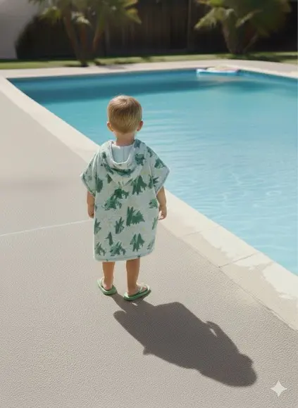 Poncho Infantil Capa c/ Capuz para Praia ou Piscina Roupão m