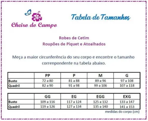 Robe Cetim Elastano Formatura Manga Bordado Person (min 25)