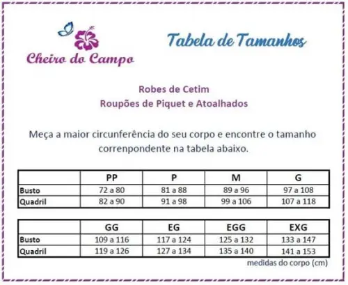 Robe Cetim Elastano Infantil Festa Spa Daminha Pers (min 20)