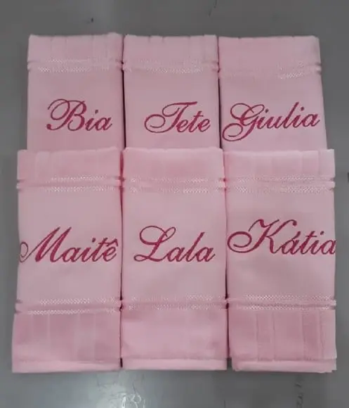 Toalhinha de Mão Personalizada Min 6 Toalhinha Escola