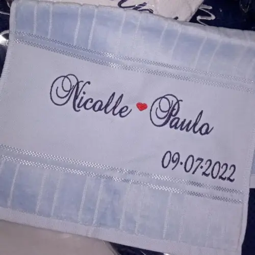 Toalhinha de Mão Personalizada Min 20 Toalhinha Escola