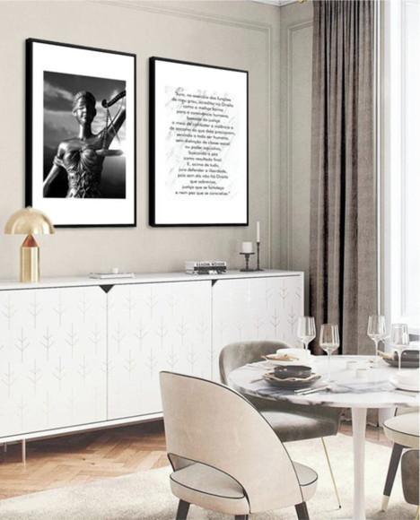 2 Quadros Decorativos Deusa Da Justiça Escritório Advogado