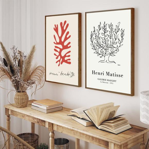Kit 2 Quadros Decorativos Moderno Abstrato Para Sala Moldura