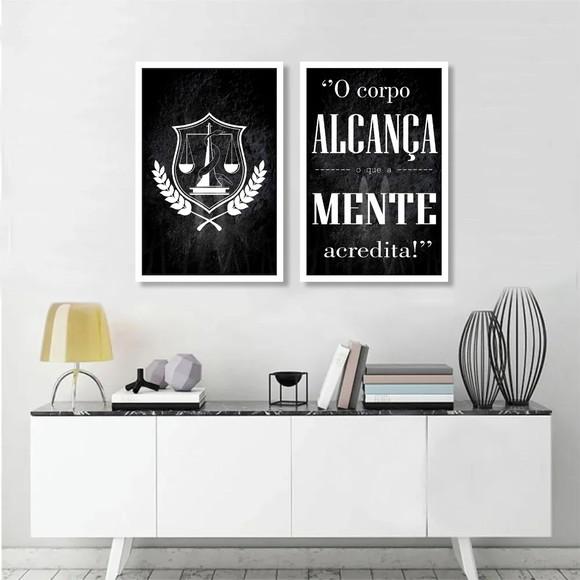 Kit 2 Quadros Decorativos Nutrição Consultório Profissão