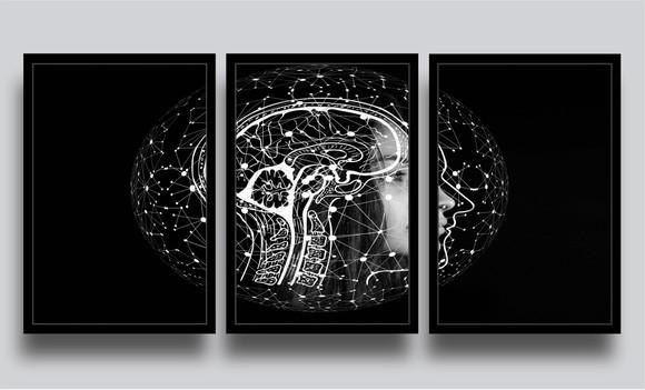 Kit 3 Quadros Decorativos Consultório Psiquiatras Psicologia