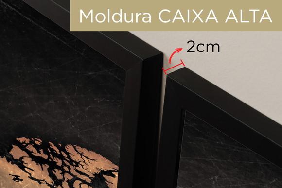 Kit 3 Quadros Decorativos Mapa Mundi Preto Conjunto Moldura