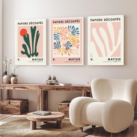 Kit 3 Quadros Decorativos Para Sala Quarto Corredor Moldura