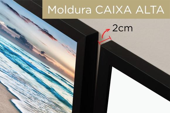 Kit 3 Quadros Decorativos Praia Paisagem Pôr Do Sol Moldura