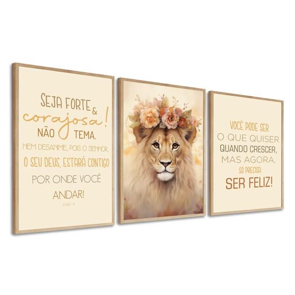 Kit Quadro Decorativo Quarto Infantil Animais Personalizado