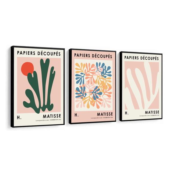 Kit Quadros Decorativos Matisse Para Sala Quarto Com Moldura