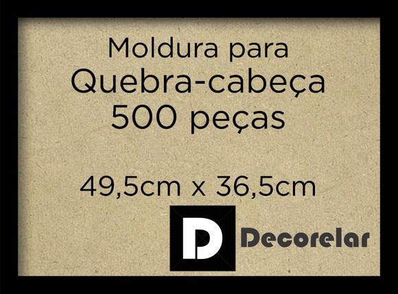 Moldura Para Quebra Cabeça 500 Peças 49.5cm x 36.5cm Game