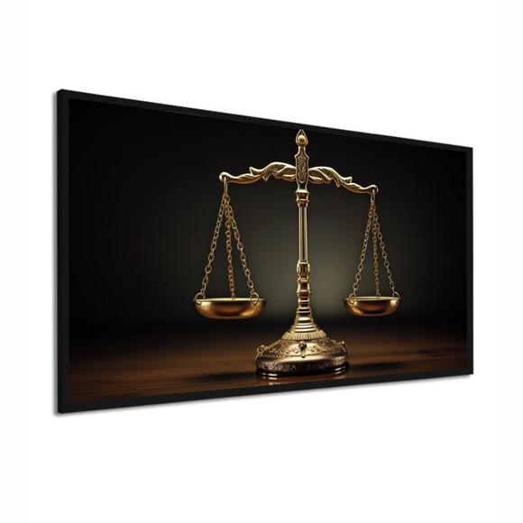 Quadro Decorativo Advogado Escritório Balança da Justiça