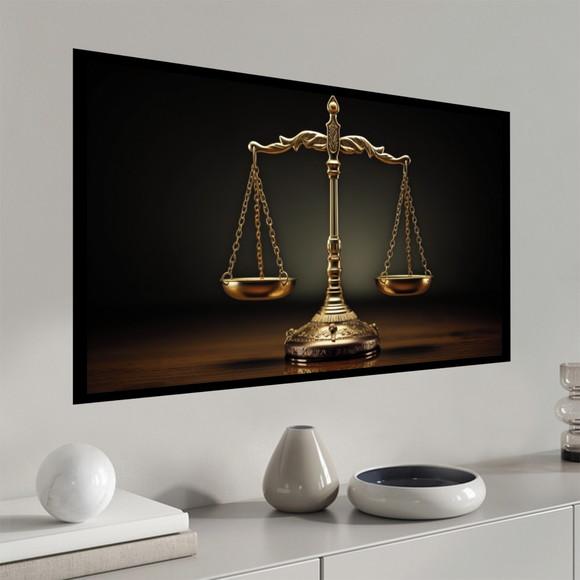 Quadro Decorativo Advogado Escritório Balança da Justiça