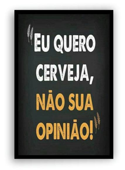 Quadro Decorativo Cerveja Frases Área De Churrasco Moldura