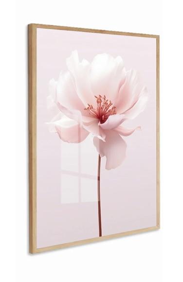 Quadro Decorativo Flor Rosa Quarto Sala Hall 60x80 Vidro