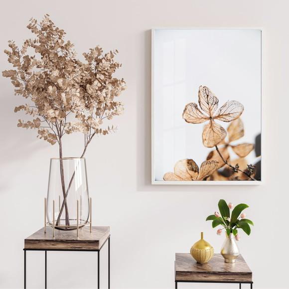 Quadro Decorativo Flores Para Sala Quarto Moldura e Vidro