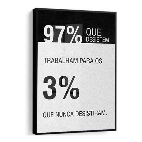 Quadro Decorativo Frase Motivacional Escritório Luxo Vidro
