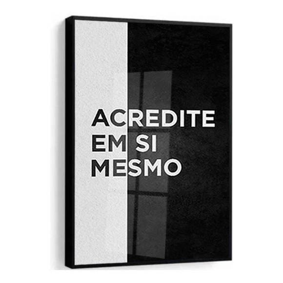 Quadro Decorativo Frase Motivacional Escritório Sala Vidro