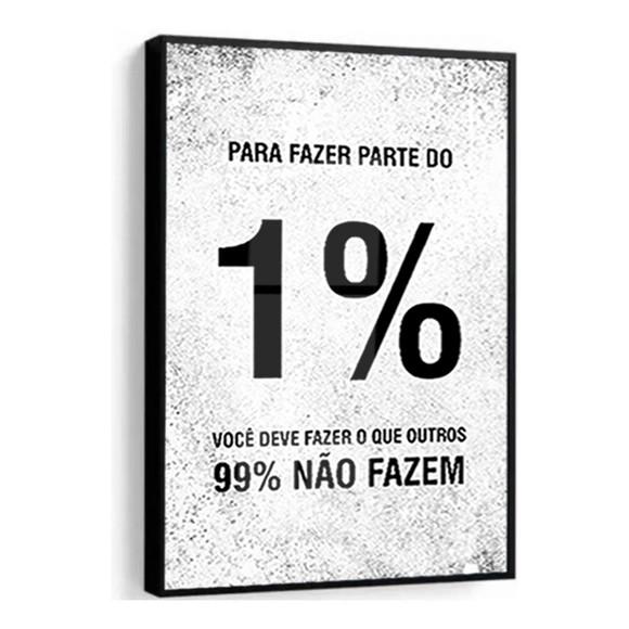 Quadro Decorativo Frase Motivacional para Escritório Vidro