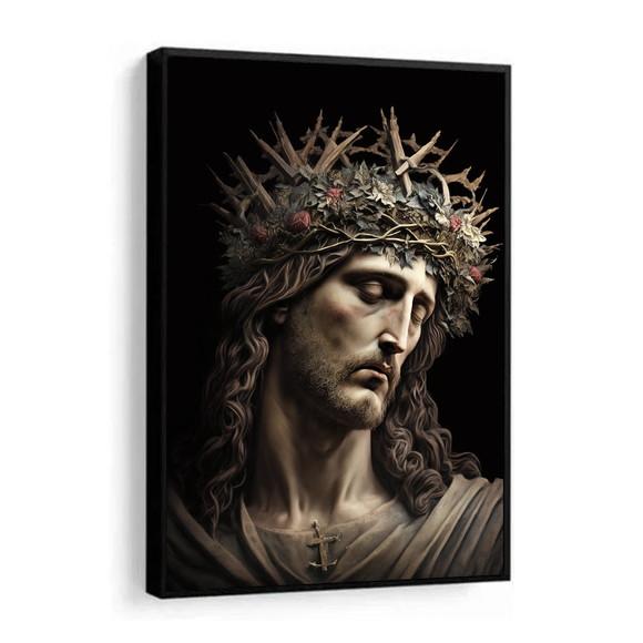 Quadro Decorativo Jesus Cristo para Sala de Estar Moldura