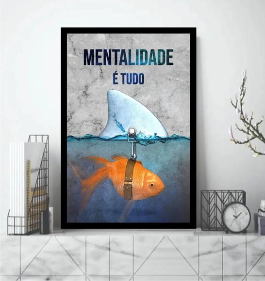 Quadro Decorativo Motivação Mentalidade Empreendedor Moldura