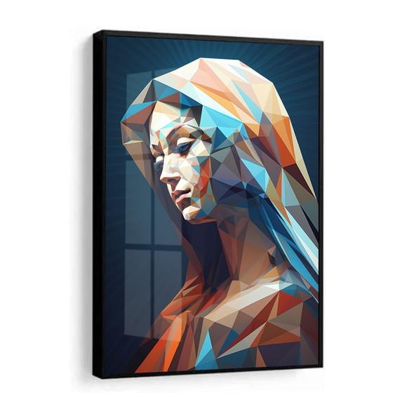 Quadro Decorativo Nossa Senhora Virgem Maria Moldura e Vidro