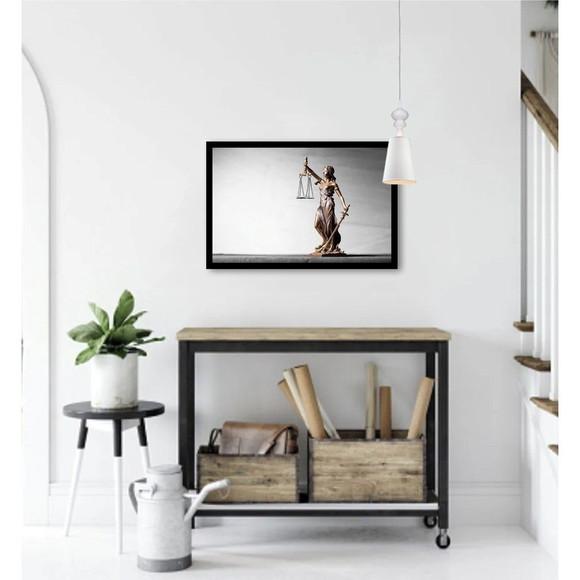 Quadro Decorativo Para Sala Escritório Advogado Com Moldura