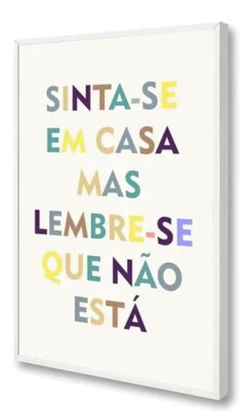 Quadro Decorativo Para Sala Frases Corredor Hall Com Moldura