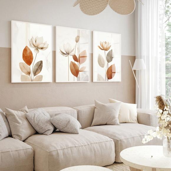 Quadros Decorativos Abstrato Folhagem Sala Hall Luxo Vidro