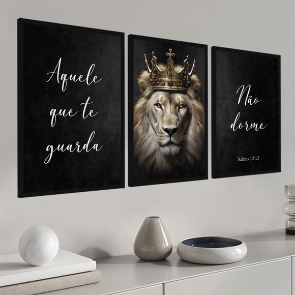 Quadros Decorativos Aquele Que Te Guarda Não Dorme Moldura