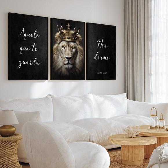 Quadros Decorativos Aquele Que Te Guarda Não Dorme Moldura
