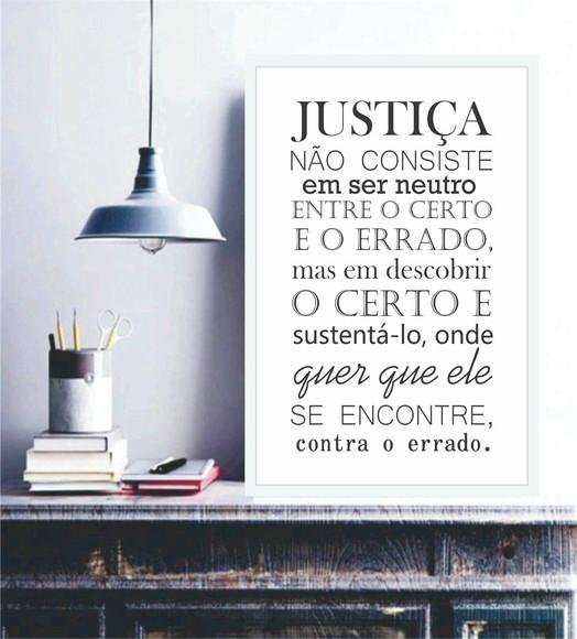 Quadros Decorativos Com Frases Sala Advogado Justiça Moldura
