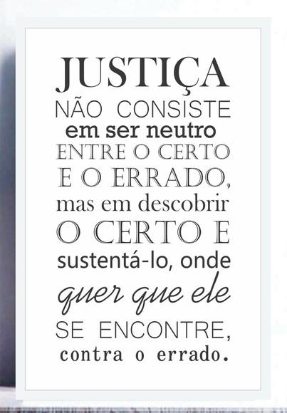 Quadros Decorativos Com Frases Sala Advogado Justiça Moldura
