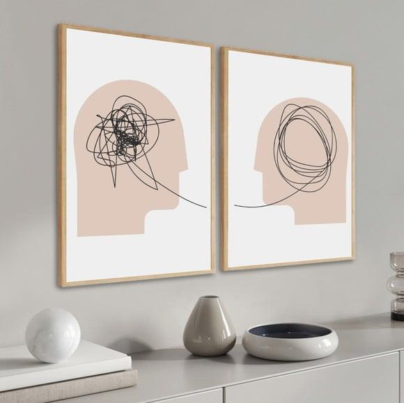 Quadros Decorativos Consultório Psicologia Moderno Moldura
