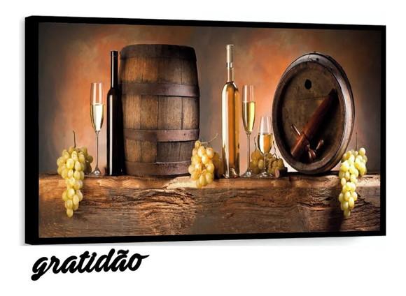 Quadros Decorativos Cozinha Vinhos Restaurante Casa Moldura
