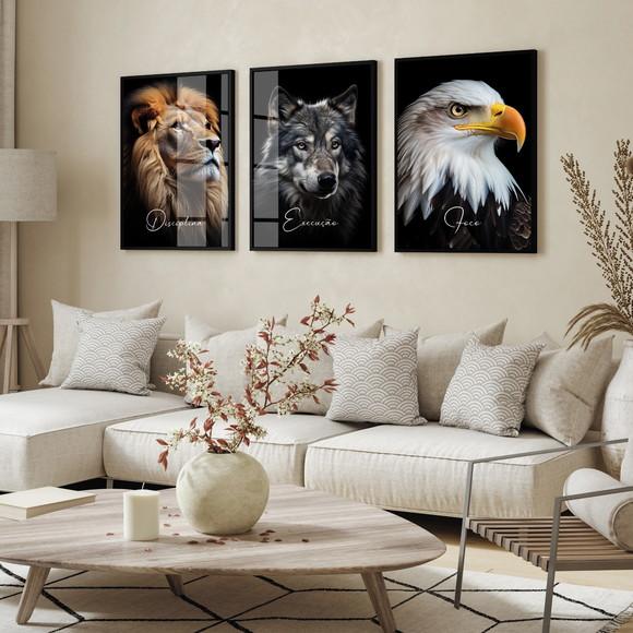 Quadros Decorativos Disciplina Execução Foco Moldura e Vidro