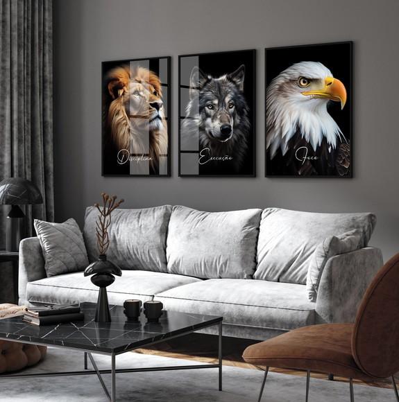 Quadros Decorativos Disciplina Execução Foco Moldura e Vidro