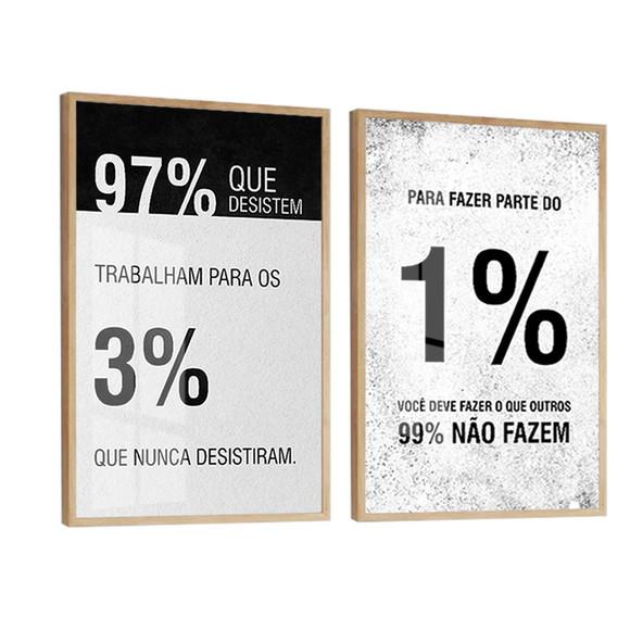 Quadros Decorativos Frases para Escritório Motivação Vidro