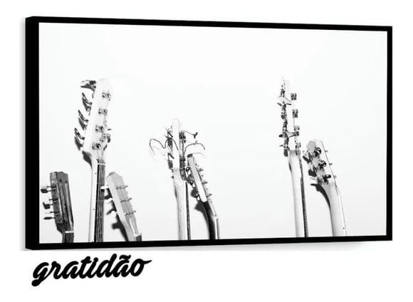 Quadros Decorativos Guitarra Instrumentos Musica Com Moldura