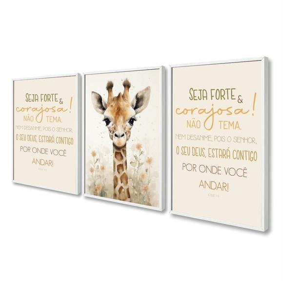 Quadros Decorativos Infantil Personalizado Animais Moldura