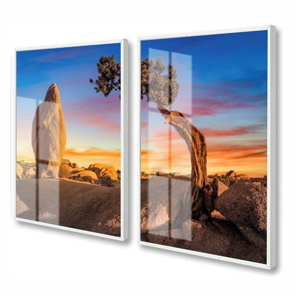 Quadros Decorativos Modernos Paisagem Com Moldura e Vidro