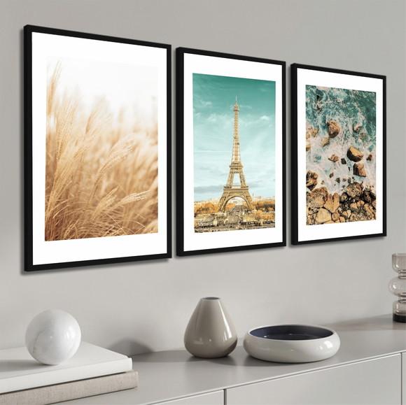 Quadros Decorativos Modernos Paisagem Para Sala Com Moldura