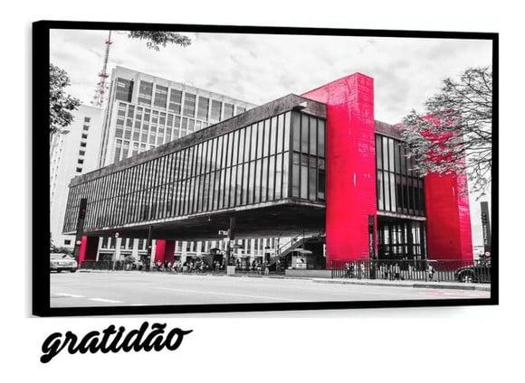 Quadros Decorativos Museu De Arte Masp São Paulo Com Moldura