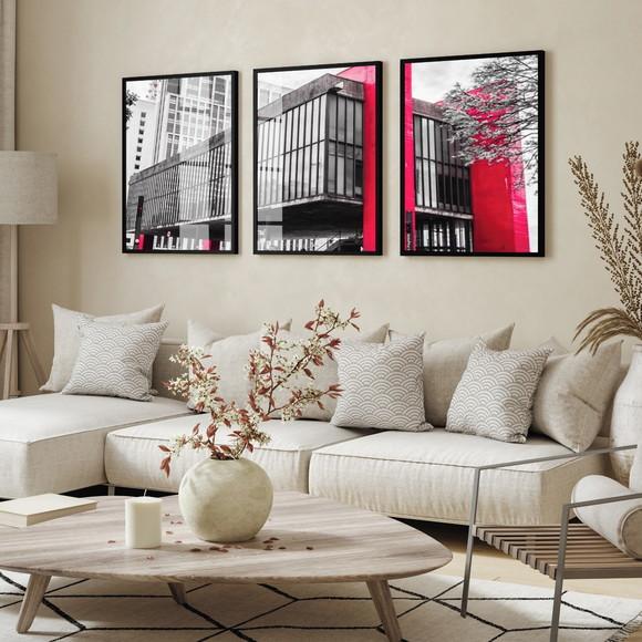 Quadros Decorativos Museu São Paulo Masp com Moldura e Vidro