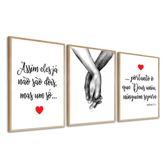 Quadros Decorativos para Quarto de Casal Oração com Moldura