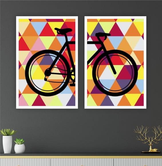 Quadros Decorativos Para Sala Grande Bicicleta Corredor Hall